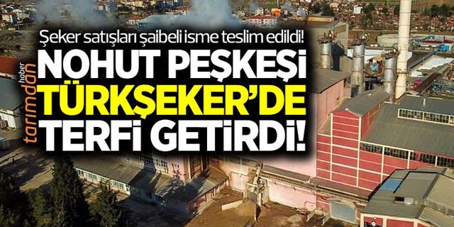 Nohut peşkeşi Türkşeker'de terfi getirdi! Şeker satışları şaibeli isme teslim edildi!