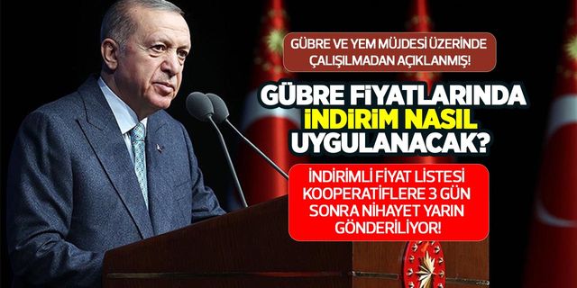 Tarım Kredi gübre fiyatlarında indirimli listeyi kooperatiflere yarın gönderiyor! 3 gündür sessizliğe bürünmüştü!