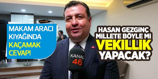 AKP'den milletvekili aday adayı olan TİGEM Genel Müdürü Hasan Gezginç'ten makam aracı kıyağına kaçamak cevap! 