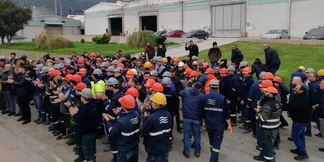 Tarım Kredi'nin iştiraki Gübretaş'ta işçiler eylem yaptı! Toplu sözleşmeden bir sonuç alınamazsa işçiler greve gidecek!