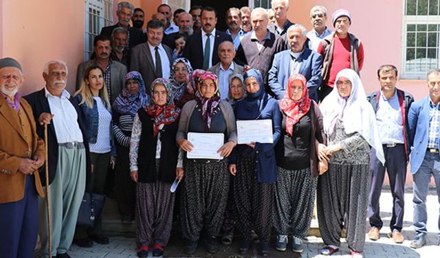 Arıcılık için sertifika aldılar!