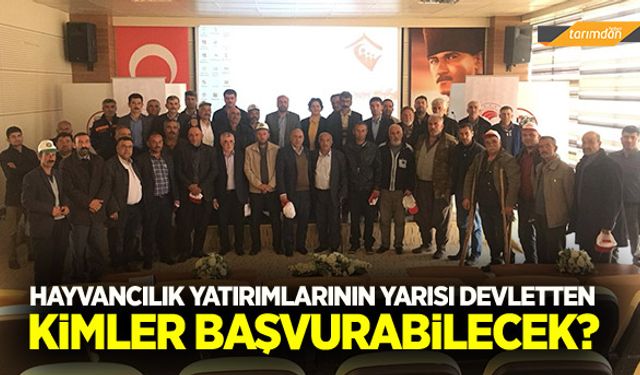 Hayvancılıkta yüzde 50 hibe desteğinden kimler yararlanacak?