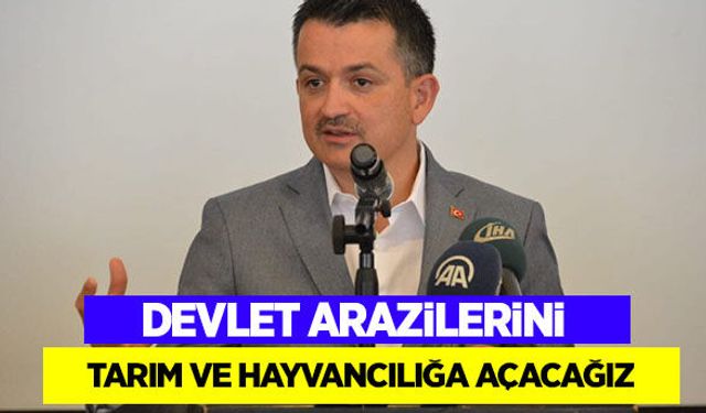 Devlet arazilerini tarım ve hayvancılığa açacağız!