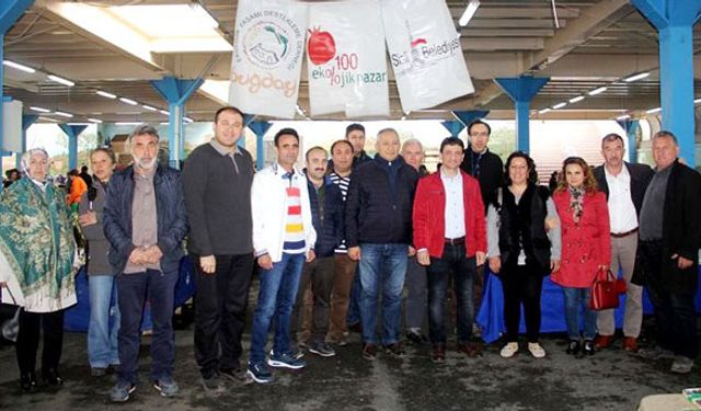 Yalova’lı çiftçiler Şişli’deki Organik Ürün Pazarını gezdi
