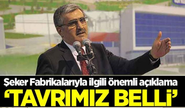 Recep Konuk'tan şeker fabrikalarına üretici modeli önerisi