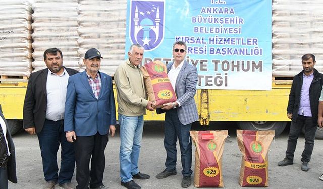 Ankara Büyükşehir Belediyesinden çiftçiye yem bitkisi desteği