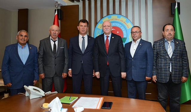 Niğde Ziraat Odaları Başkanları Bayraktar'ı ziyaret etti