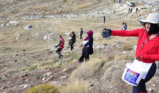 Feslikan yaylası gönüllü gençler tarafından gübrelendi
