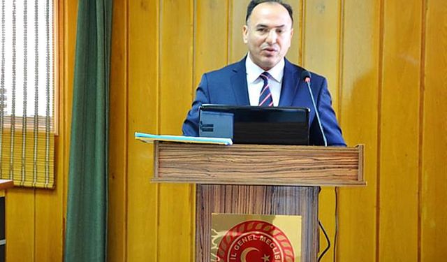 Tarım İl Müdürü il genel meclisi bilgilendirdi