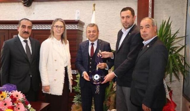 İzmir'de göreve başlayan Tarım İl Müdürüne hayırlı olsun ziyareti