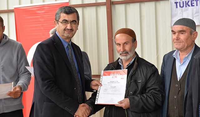 Organik zeytincilik: Kahramanmaraş'ta organik zeytin üreticilerine sertifika verildi