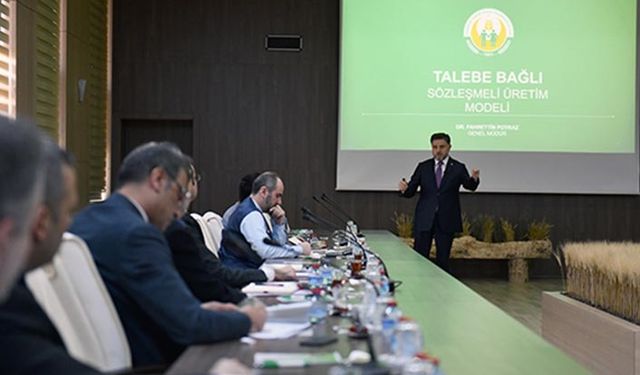 Sözleşmeli üretim modeli TİGEM'de masaya yatırıldı