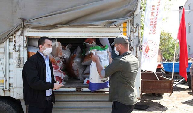 Üreticilere kuru fasulye tohumu dağıtıldı