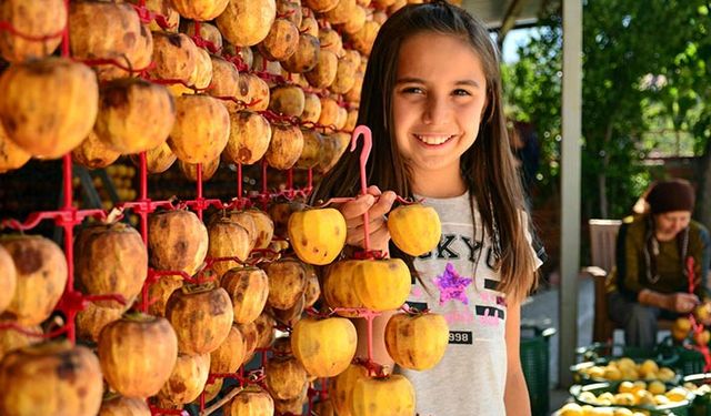 Denizli'de Trabzon Hurması: Yaşken 4 lira kurutulduğunda 40 lira!