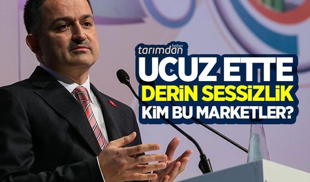 Ucuz ette derin sessizlik! Kim bu marketler?