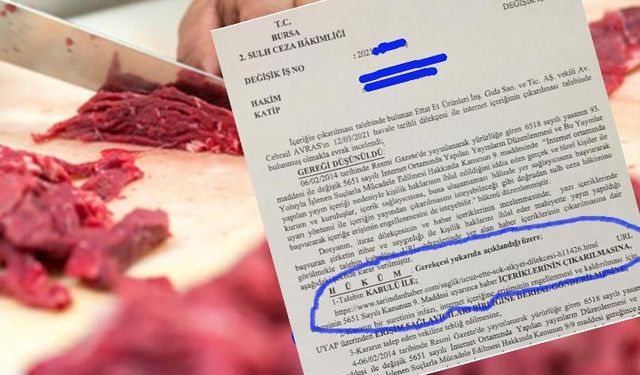 Ucuz ette şok şikâyet dilekçesi haberine 2 yıl sonra erişim engeli!
