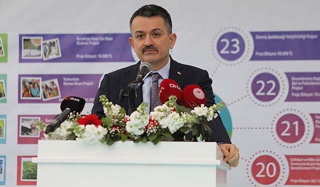 Bakan Pakdemirli: İzmir'de 20 milyon lira bütçeli 35 proje hayata geçirilecek