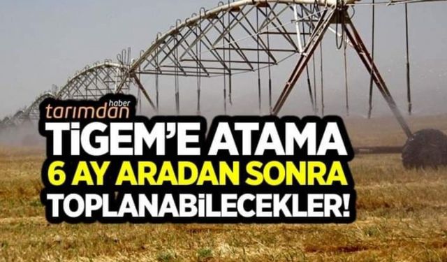 TİGEM'e yönetim kurulu üyesi atama! 6 ay sonra toplanabilecek!