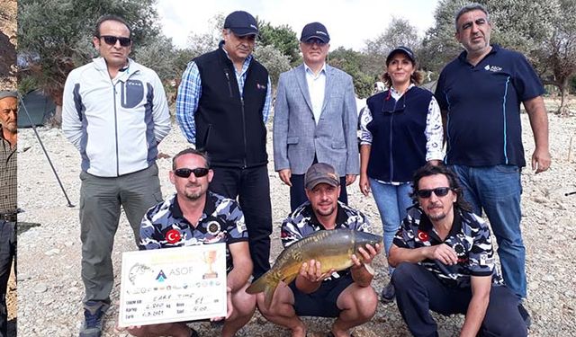 Sazan balığı yakalama yarışmasına büyük ilgi
