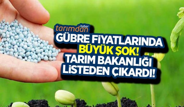 Gübrede büyük şok! Tarım Bakanlığı gözden çıkardı!