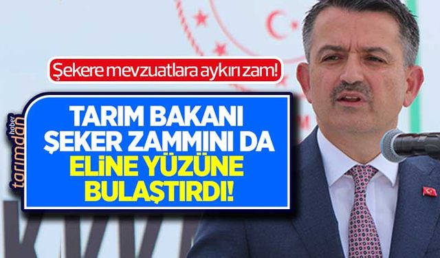 Tarım Bakanlığı şekeri de eline yüzüne bulaştırdı! Şekere mevzuatlara aykırı zam!