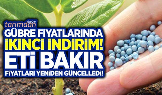 Gübre fiyatlarında ikinci indirim! DAP, 20.20 ve amonyum sülfat kaç lira oldu?