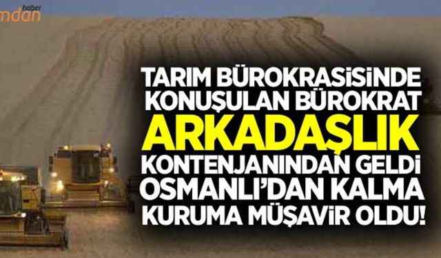 Arkadaşlık kontenjanından geldi Osmanlı’dan kalma kuruma müşavir oldu!