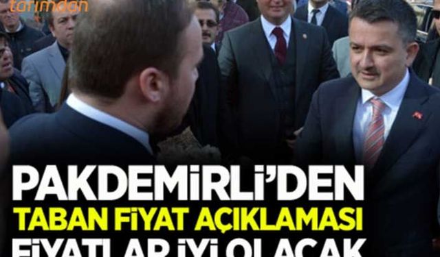 Pakdemirli: Buğdayda fiyatlar iyi olacak