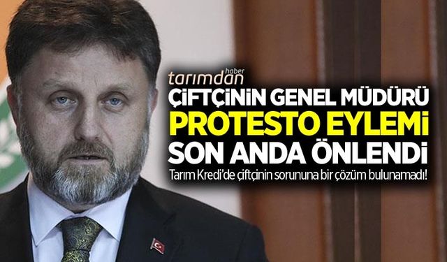 Tarım Kredi’de katmerli faize çözüm bulunamadı çiftçinin Genel Müdürü protesto eylemi son anda önlendi!