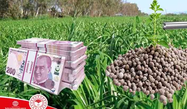 Bolu'da çiftçiye 20 milyon lira destek ödemesi