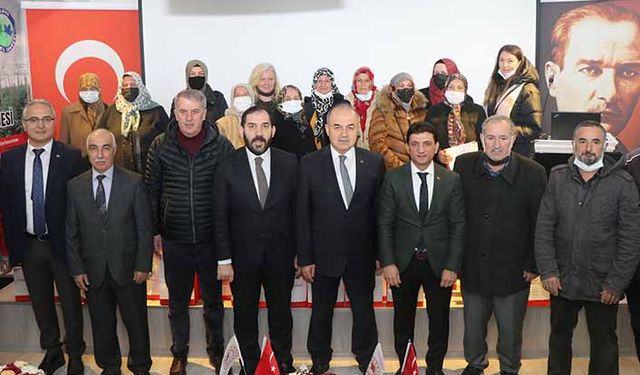 Çiftçiye fasulye tohumu dağıtıldı