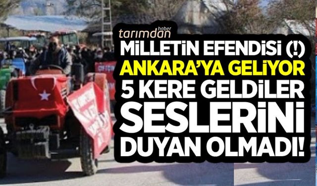 Milletin efendisi Ankara'ya geliyor! 5 kere geldiler seslerini duyan olmadı!