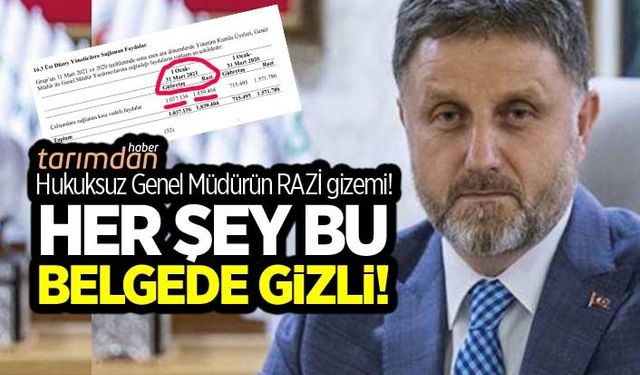 Tarım Kredi'de hukuksuz genel müdürün RAZİ gizemi!