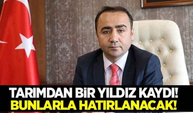 Tarımdan bir yıldız kaydı!