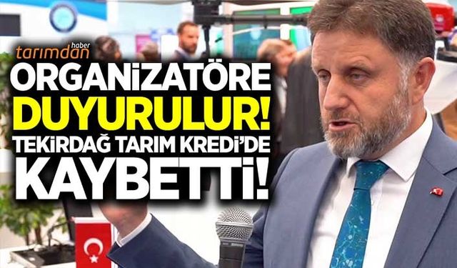 Tekirdağ Tarım Kredi'nin Tarımdan Haber'e yönelik suç duyurusuna takipsizlik kararı!