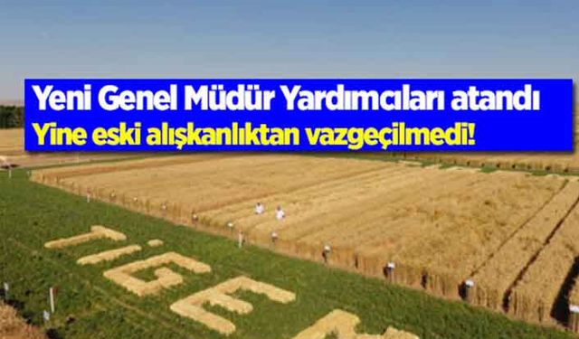 TİGEM Genel Müdür Yardımcıları atandı!