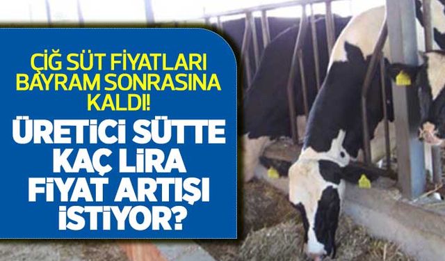 Çiğ süt fiyatları bayram sonrasına kaldı! Üretici sütte kaç lira fiyat artışı istiyor?