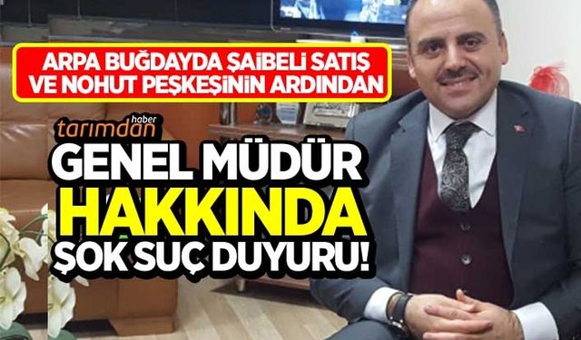 Türkşeker Tarım Yönetim Kurulu Başkanı Mücahit Alkan hakkında şok suç duyurusu!