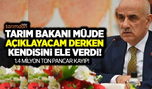Tarım Bakanından itiraf gibi açıklama! Pancar üretimi 1.4 milyon ton düşecek şeker krizi kapıda!