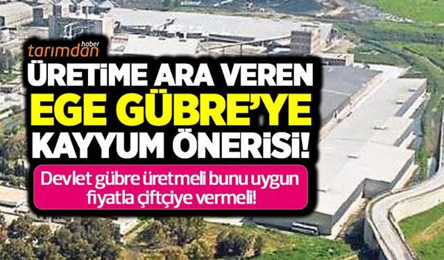 Üretime ara veren Ege Gübre’ye kayyum önerisi! Ege Gübre kimin?