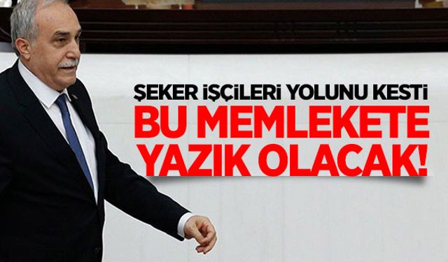 Şeker işçileri Bakan Fakıbaba’nın önünü kesti!