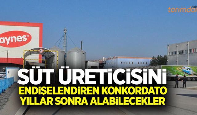 Süt üreticisini endişelendiren konkordato!