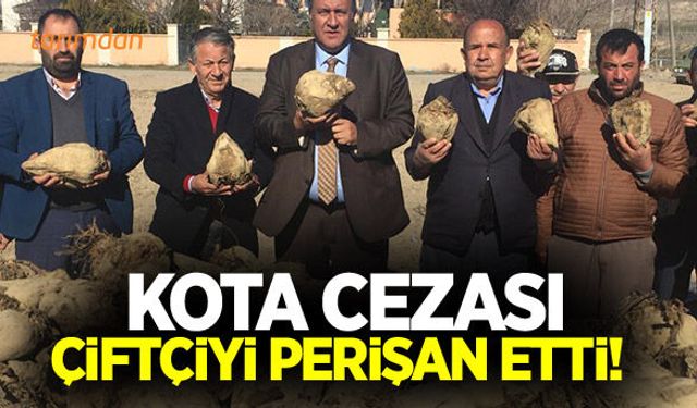 Çiftçiye 30-40 bin lira kota cezası kesildi!