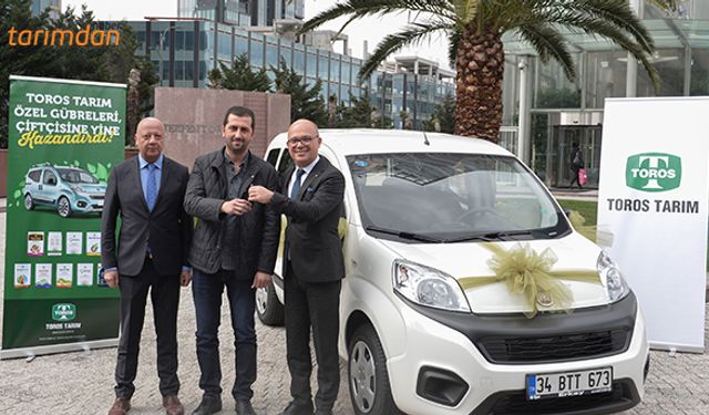 Özel gübre kullandı araba sahibi oldu!