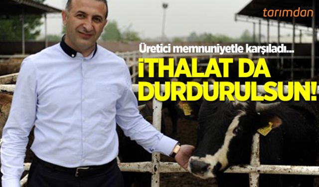 Üretici memnuniyetle karşıladı!