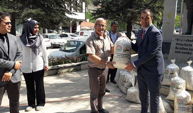 Bolu’da üreticiye ‘Göynük Bombay Fasulyesi’ tohumluğu dağıtıldı