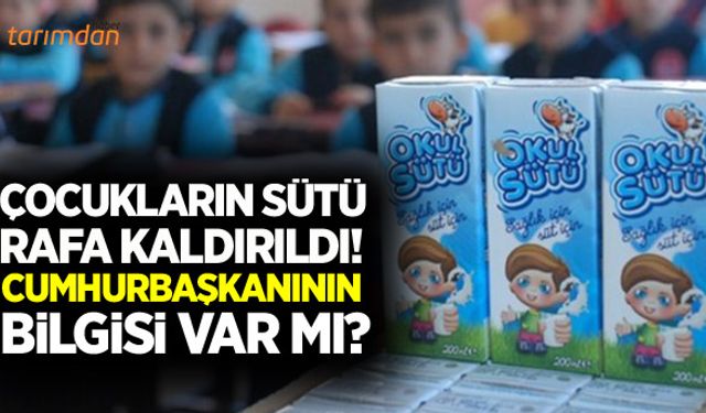 Okul sütü programı sessiz sedasız kaldırıldı!