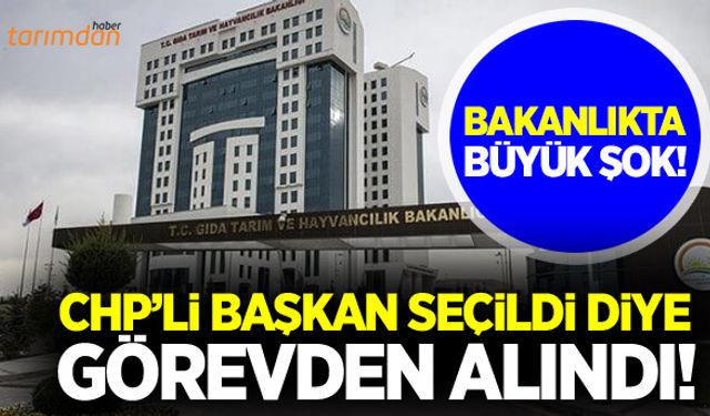 Tohumculuk Daire Başkanı görevden alındı!