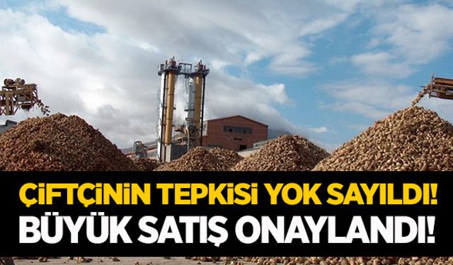 Şeker fabrikalarının hızlı satışına acil onay!