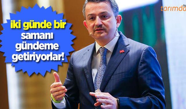 Pakdemirli’den muhalefete ilginç çıkış: İki günde bir samanı gündeme getiriyorlar!